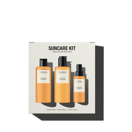 SOLARI PER CAPELLI KIT PREVIA SHAMPOO CONDITIONER E PROTEZIONE SPRAY